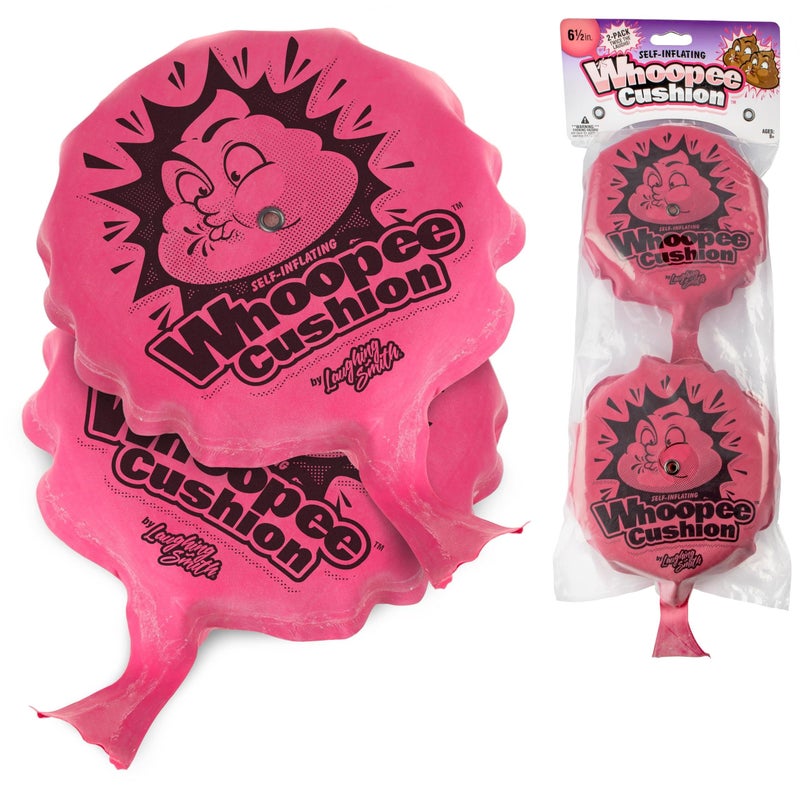 Laughing Smith 6 Whoopie Cushion Self Inflating 2pk Whoopee Cushions Bulk Party Favors for Kids Adults Woopie Toy Fart Sounds Noise Maker Birthday Goodie Bag Stuffers Prank Farting Toys - Image 2