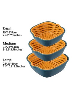 BBstore BBstore kitchen Strainer Set Double Layer Drain Basket  - Image 3