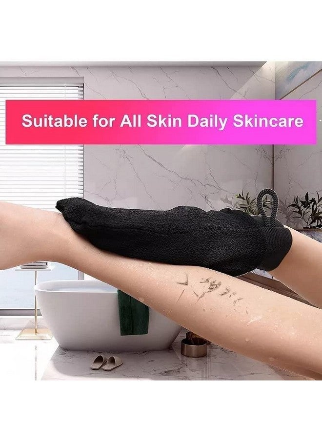 KREZON Shower Scrub Gloves | Exfoliating Mitts Scrubbing Gloves | Bath Gloves Tan Removal | Remove Dead Skin And Dirt | Deep Clean Exfoliating Tool | Latest bathing sponge body scrubber |(Pack of 2) - Image 2