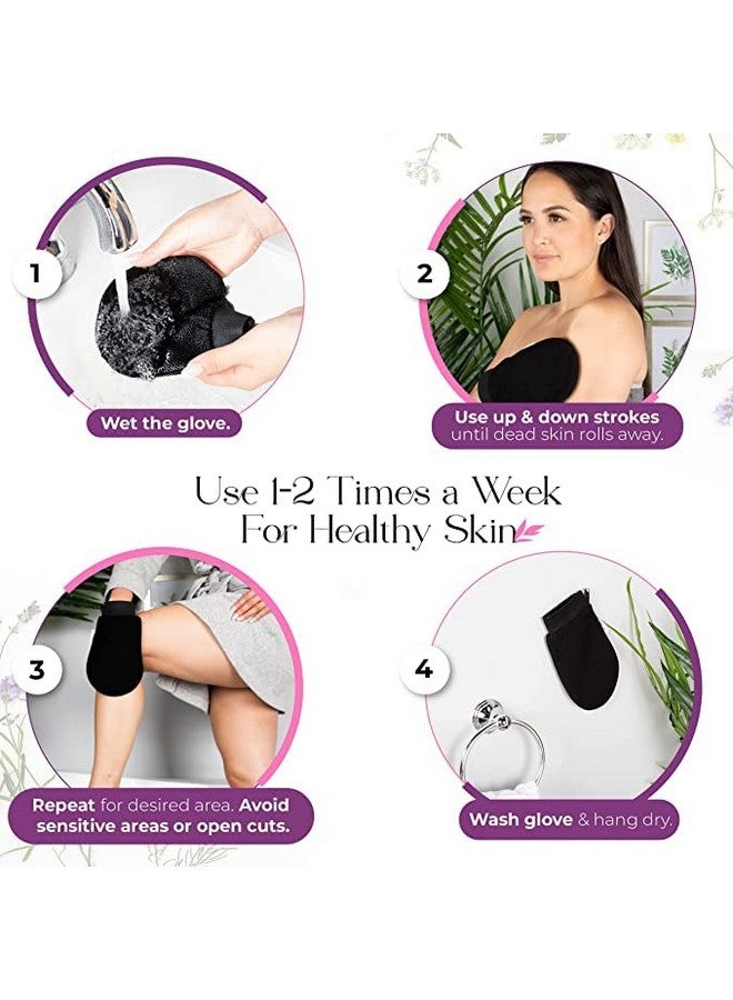 KREZON Shower Scrub Gloves | Exfoliating Mitts Scrubbing Gloves | Bath Gloves Tan Removal | Remove Dead Skin And Dirt | Deep Clean Exfoliating Tool | Latest bathing sponge body scrubber |(Pack of 2) - Image 5