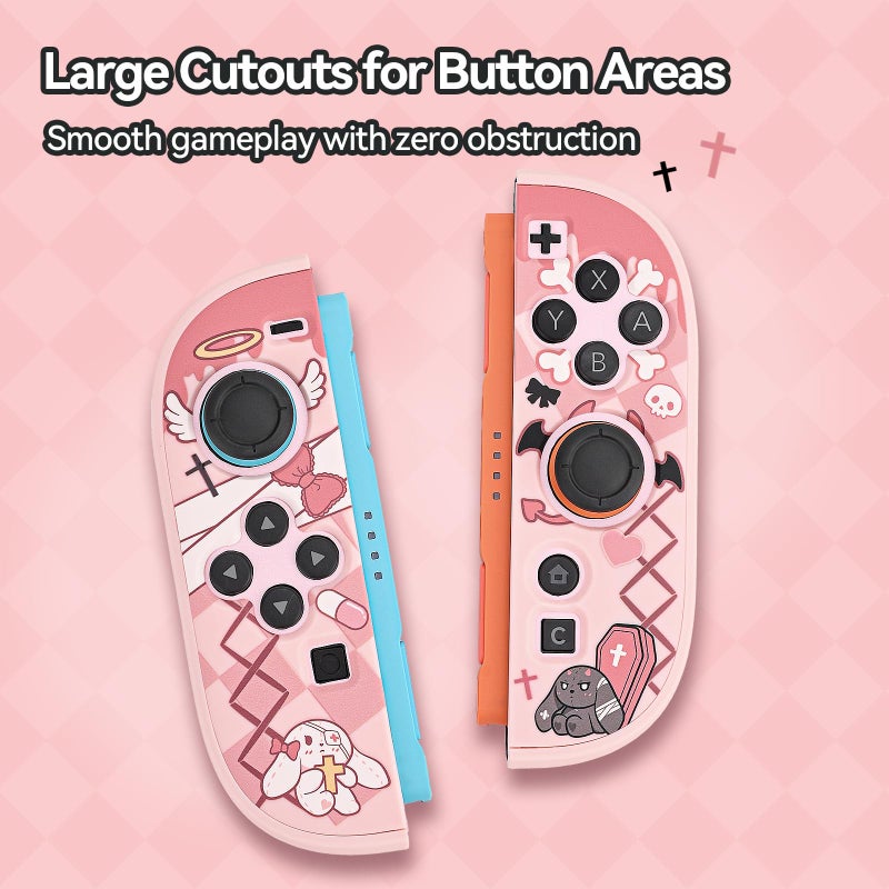 GeekShare Slim Protective Case Compatible with Switch 2 (2025), Anti-Scratche and Shock-Absorption Dockable Hard Shell for Switch 2 Game Console - Gothic Bunny - Image 2