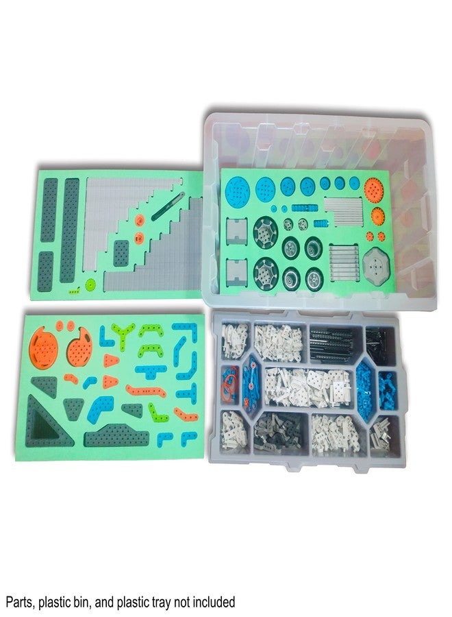 Robosource Organizer for VEX IQ Gen 2 Competition Upgrade Kit, Foam Cutout Inserts and Waterproof Sorting Stickers, 2nd Generation VEX IQ Comp Kit Storage & Protection - Image 3