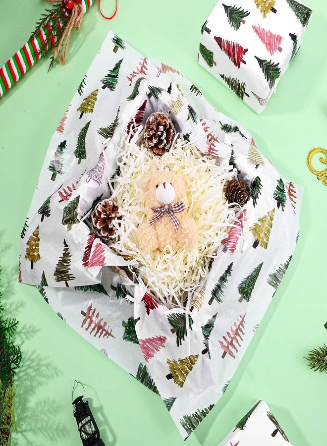 Bolsome 100 Sheets 20 * 14 Inches Christmas Tissue Paper for Gift Bags Boho Xmas Tree Printed Tissue Paper for Gift Wrapping for Winter Holidays Xmas Party DIY Craft - Image 4