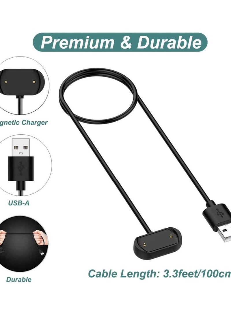 Charger Cable for Amazfit T-Rex 2, GTS 4/3, GTR 4/3 Pro - Magnetic Charging Cord [2-Pack, 3.3ft/1m] for Smart Watches - Image 4