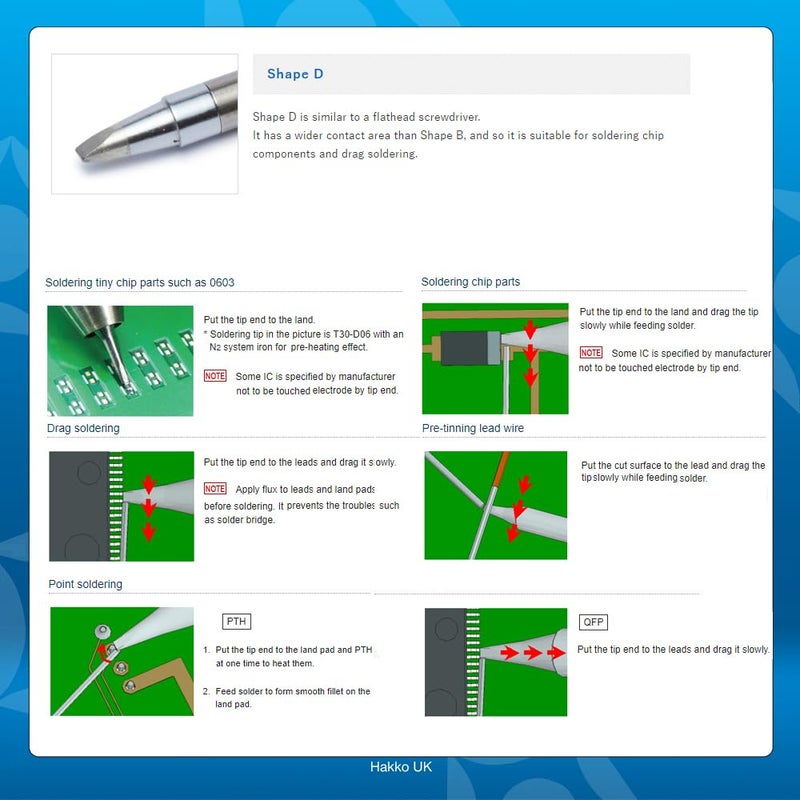 Hakko T15-D24 - T15 Series Soldering Tip; Chisel; 2.4 x 10mm - Image 3