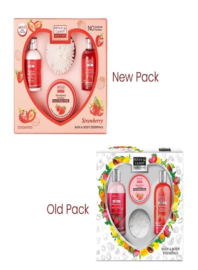 Bryan & Candy Strawberry Body Care Heart Collection, Women's Day Gift Set for Women and Men - Image 2