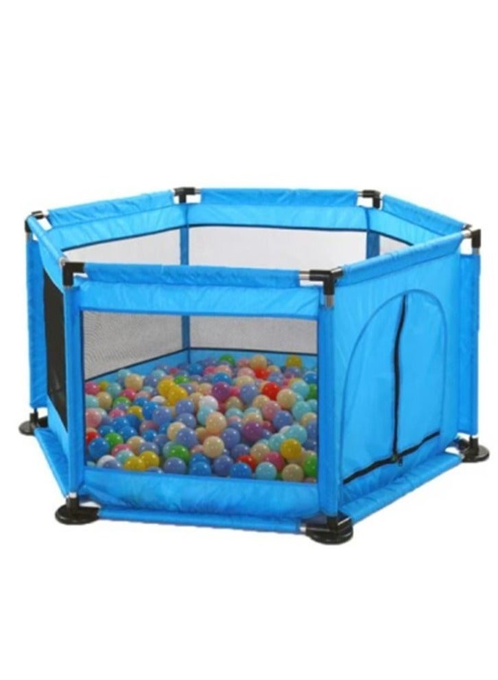 توي بوكس حوض سباحة للأطفال الرضع على شكل سياج سداسي الشكل، حوض سباحة على شكل كرة محيطية للأطفال، زحف آمن للرضع، (الكرات غير متضمنة) - Image 2