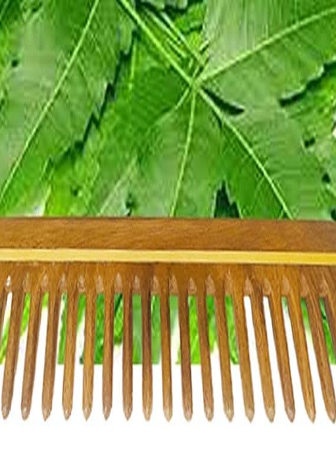 Rufiys Neem Wooden Comb Set | Wide Tooth Comb for Women & Men | Detangling | Anti Dandruff | Hair Growth - Combo Pack - Image 5