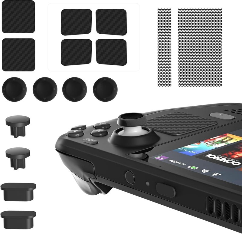 New World Dust Proof Kit for Steam Deck, Protective Accessories for Steam Deck with Protective Sticker, Dust Plugs, Dust Cover, Rocker Caps, Accessories for Steam deck - Image 1