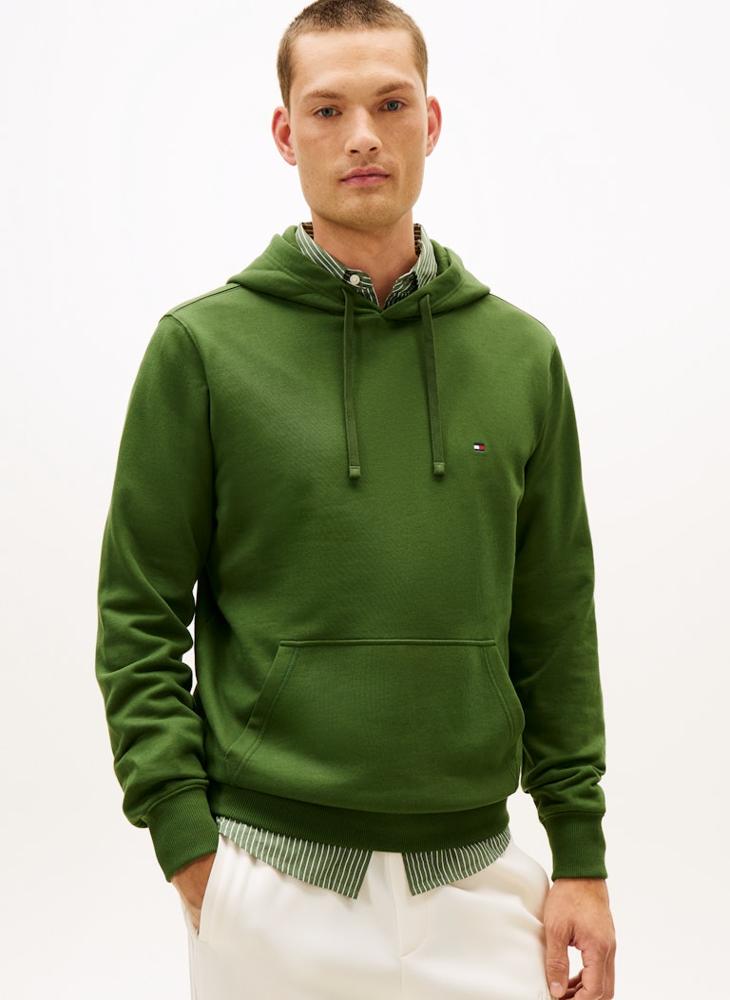 TOMMY HILFIGER Flag Embroidery Terry Drawstring Hoody - Image 1