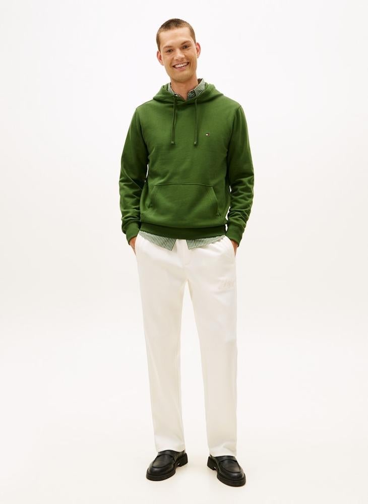TOMMY HILFIGER Flag Embroidery Terry Drawstring Hoody - Image 4