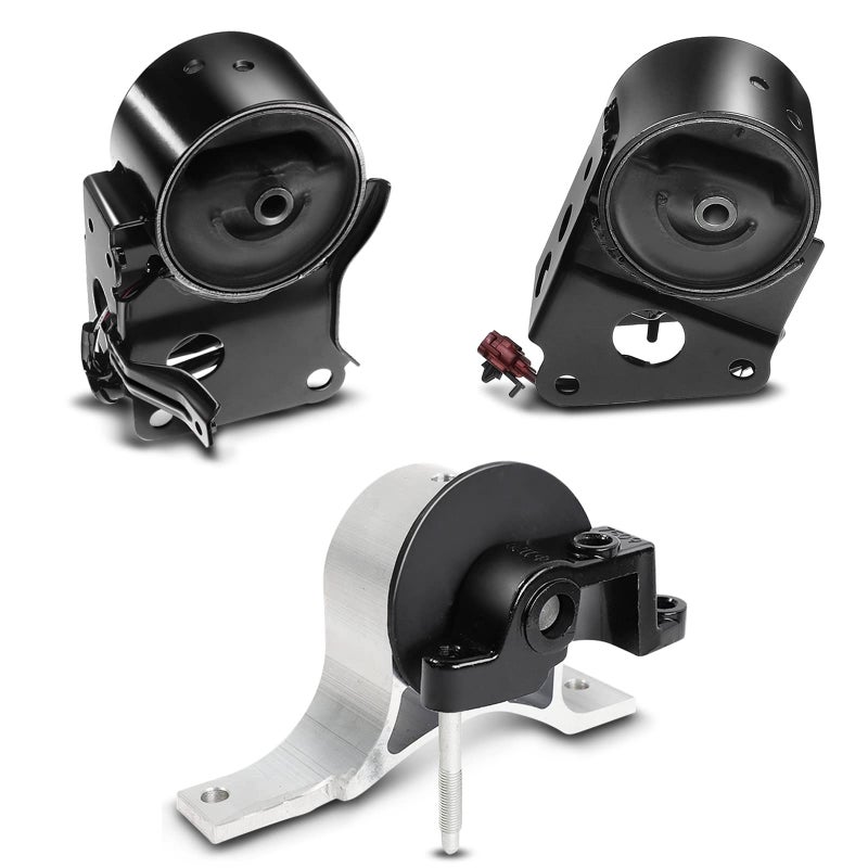 مجموعة مثبتات المحرك الأمامية والخلفية 3 قطع مع مستشعر متوافقة مع نيسان ألتيما 2002-2006 ماكسيما 2004-2008 موراينو 2003-2007 V6 3.5L DOHC استبدال 112708J10A 11210CA00B