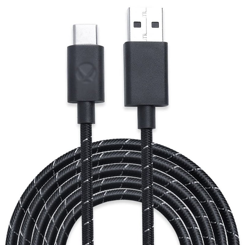هويون كابل شحن USB-C من النوع C مضفر متين بطول 2.7 متر (9 أقدام) متوافق مع وحدات التحكم Xbox One Elite Series 2 وSwitch Pro وPS5 - Image 1