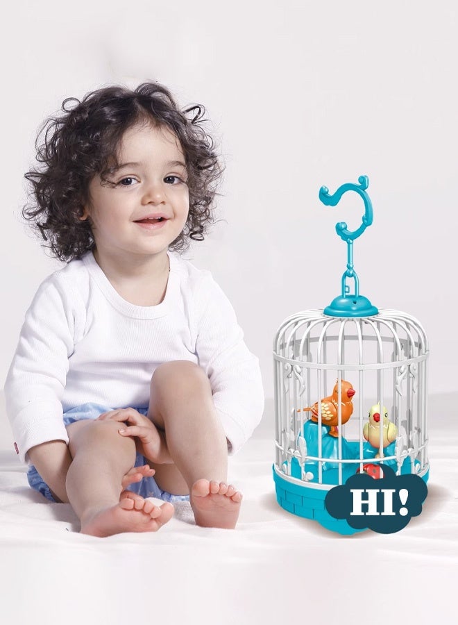 Bird Toys Hanging Singing Bird chirping and real time talk recording Toy,birdcage toys - Image 2