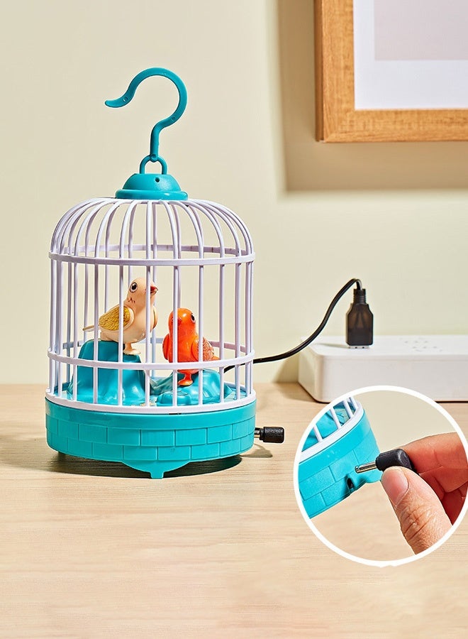 Bird Toys Hanging Singing Bird chirping and real time talk recording Toy,birdcage toys - Image 5