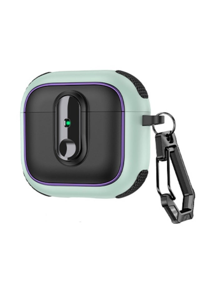 Generic - For Apple Airpods Pro2 Earphone Shell Electroplated With Switch Bluetooth Protective Cover Creative Airpods 4-Color:Black Green-Applicable Models:Airpods 1/2 Generation - Image 1