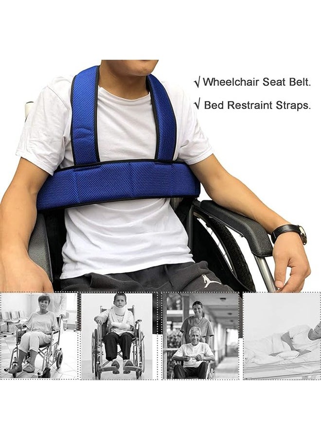 Ocean Wheelchair Safety Belt Torso Support Vest, Adjustable Whole Body Safety Belt to Prevent Tilting or Falling, Suitable for Wheelchair Restraint Belts for Patients, The Elderly and The Disabled  - Image 2