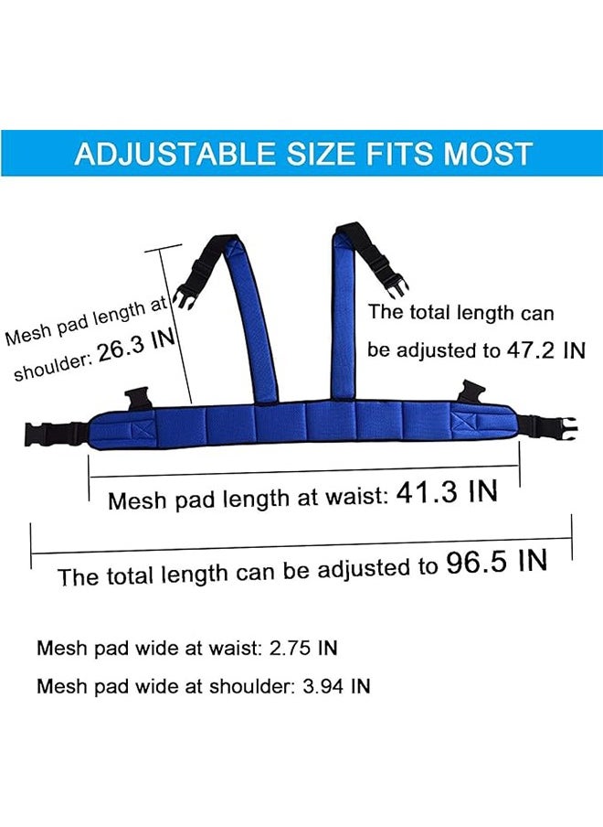 Ocean Wheelchair Safety Belt Torso Support Vest, Adjustable Whole Body Safety Belt to Prevent Tilting or Falling, Suitable for Wheelchair Restraint Belts for Patients, The Elderly and The Disabled  - Image 3