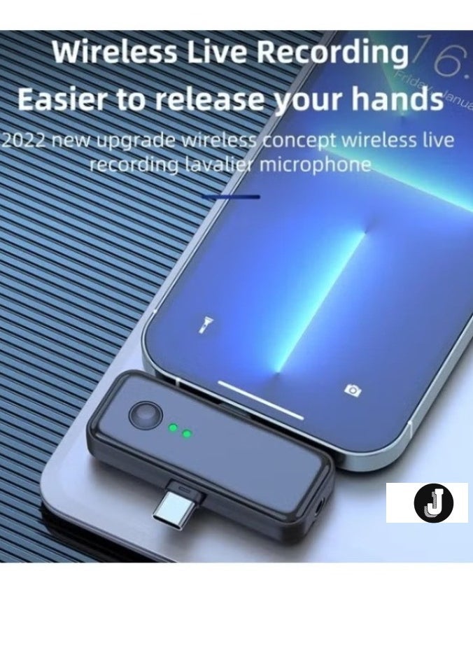 JAJEEK 3-in-1 Lavalier 2.4G Wireless Noise Reduction Mic with Dual Transmitter + Receiver for iPhone, Type-C Smartphones & More - Image 2