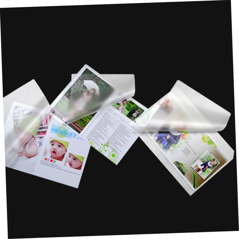 ERINGOGO Photo Protection Cover Film 200 Pcs Laminating Pouches Thermal Laminating Sheets Self-Sealing Waterproof for Documents Home Office - Image 2