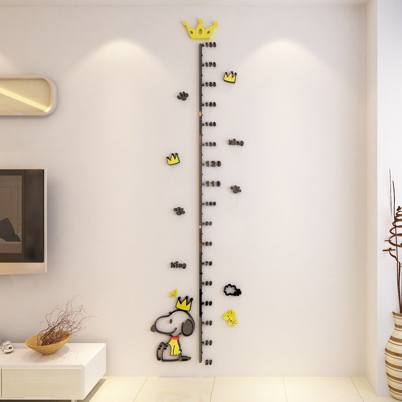 One-Piece Delivery Height Stickers Children Acrylic 3D Wall Stickers Baby Room Measuring Instrument Cartoon Removable - Image 4