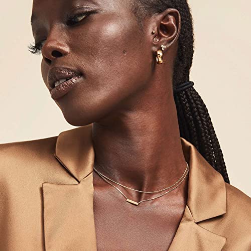 Collner 14K Gold Heart Pendant Necklace for Women Dainty Star Necklace Tiny Evil Eye Choker Necklace Boho Crescent Moon Necklace Minimalist Jewelry - Image 3
