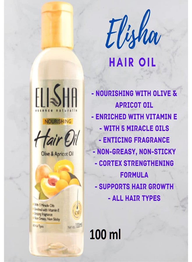 Elisha Complete Hair Care Combo Pack (Anti Hairfall Shampoo + Olive & Apricot Hair oil + Hair Serum) - 3 Pcs - Image 4