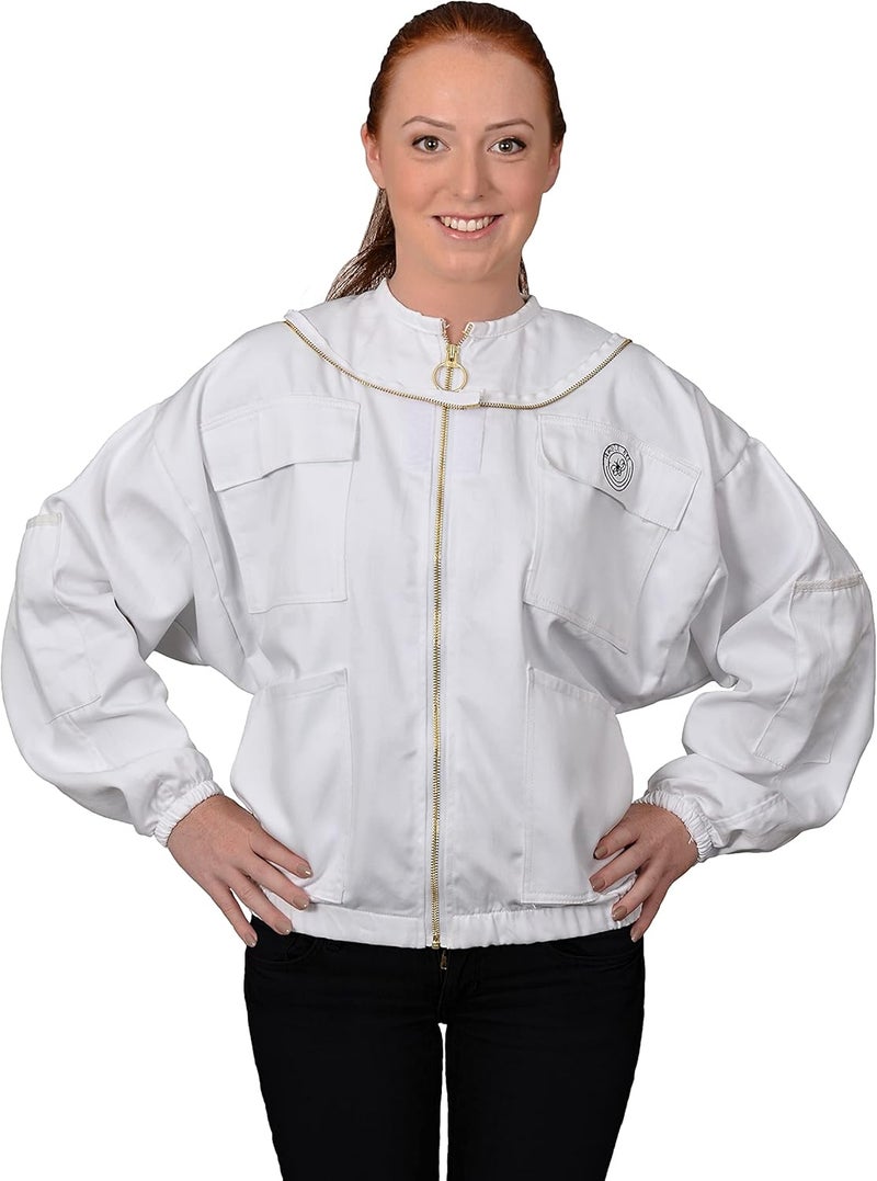 Humble Bee 310 Polycotton Beekeeping Jacket, Arctic White - Image 2