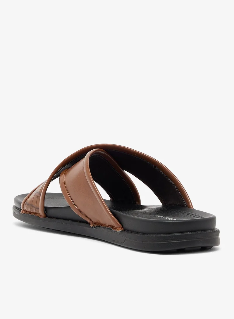 Robert Wood  Comfortline Croc Emboss Casual Sandals for Men | Best Price UAE