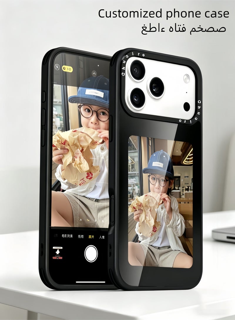 Enhance your iPhone experience with Chuaire's 4.0-inch AI smart display phone case, which is the ultimate customized MagSafe accessory for iPhone! This innovative mobile phone case uses a 4.0-inch high-definition 237dpi electronic ink screen and uses zero-power NFC technology to support one-button screen mirroring and unlimited photo switching. You can instantly display your favorite Taylor Swift photos, family memories, pet photos or customized designs without power consumption or extra charging. - Image 2