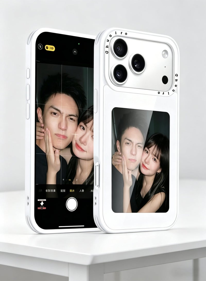 Enhance your iPhone experience with Chuaire's 4.0-inch AI smart display phone case, which is the ultimate customized MagSafe accessory for iPhone! This innovative mobile phone case uses a 4.0-inch high-definition 237dpi electronic ink screen and uses zero-power NFC technology to support one-button screen mirroring and unlimited photo switching. You can instantly display your favorite Taylor Swift photos, family memories, pet photos or customized designs without power consumption or extra charging. - Image 1