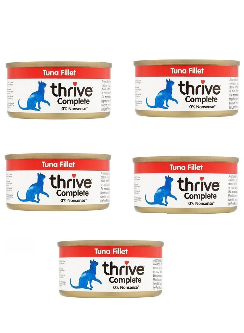 THRIVE طعام رطب للقطط من التونة 5 قطع 75 جرام - Image 1
