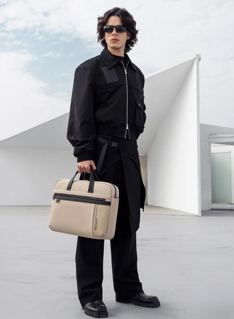 ARCTIC HUNTER Office Laptop Bag Water Resistant Anti-theft Messenger Bag 16.5 inch with Adjustable shoulder strap Cross Body Bag for Men and Women, GWB00849 - Khaki