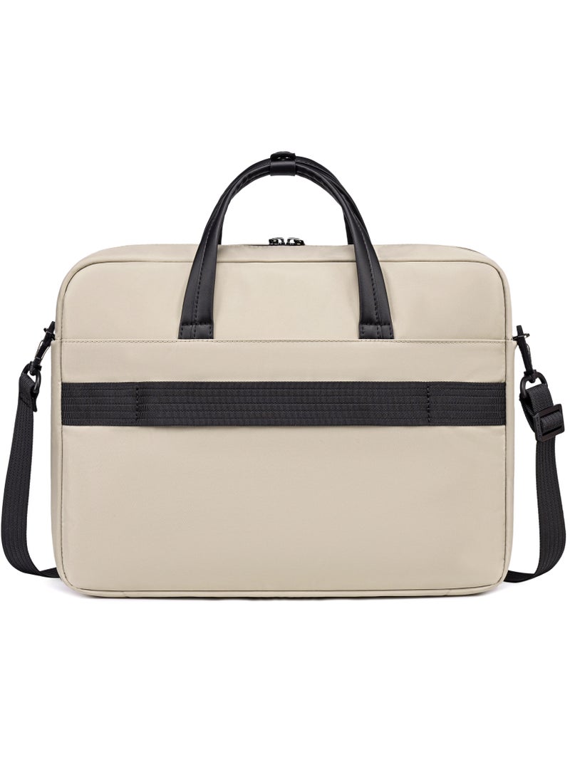 ARCTIC HUNTER Office Laptop Bag Water Resistant Anti-theft Messenger Bag 16.5 inch with Adjustable shoulder strap Cross Body Bag for Men and Women, GWB00849 - Khaki - Image 5