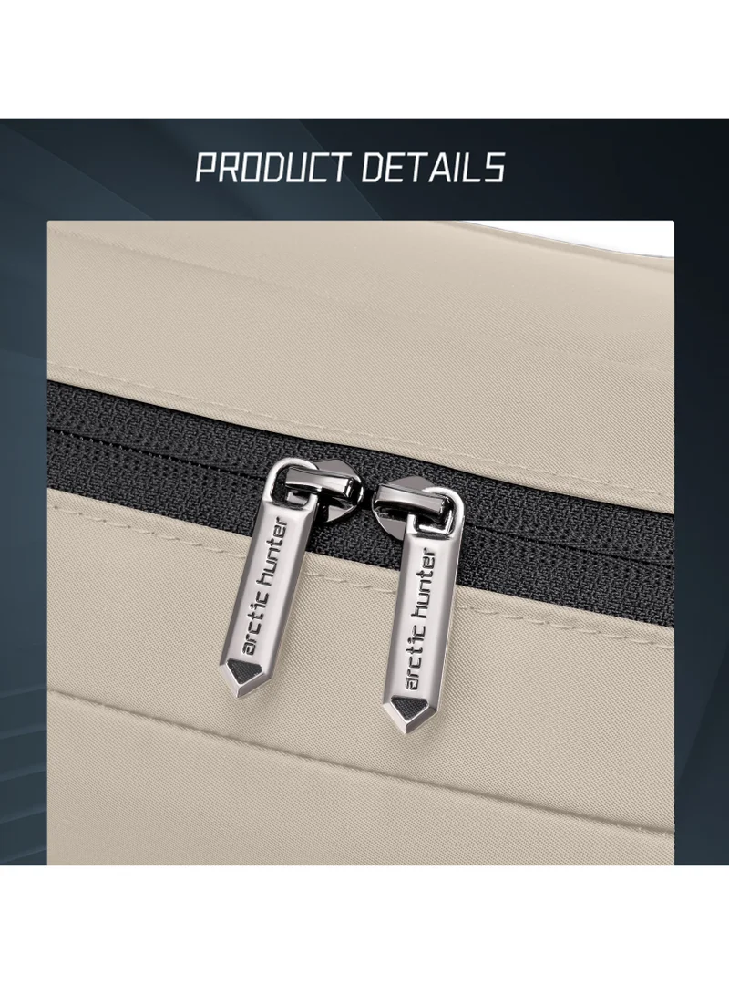 Arctic Hunter Beige Office Laptop Bag Water Resistant Anti-theft Messenger Bag 16.5 inch with Adjustable shoulder strap Cross Body Bag for Men and Women, GWB00849 - Khaki  | Best Price UAE