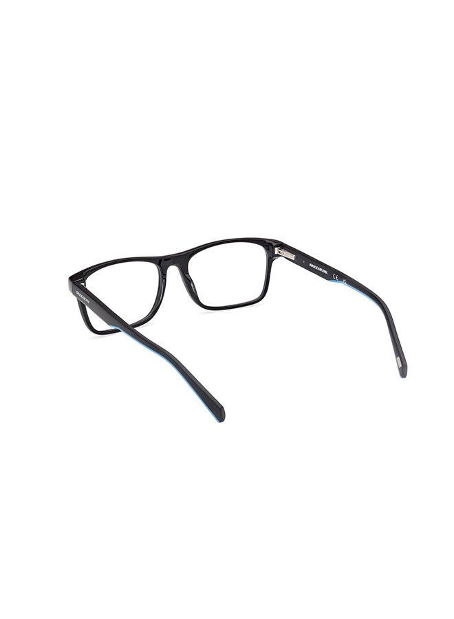 SKECHERS إطارات نظارات مستطيلة للرجال باللون الأسود اللامع SKECHERS SE332200153 53 مم - Image 3