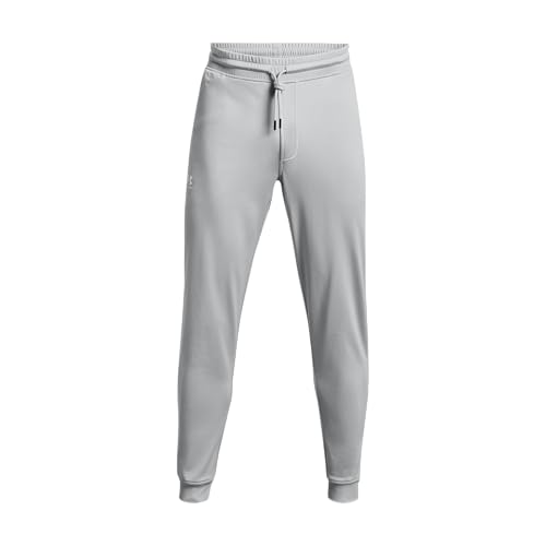 Under Armour Men's Sportstyle Tricot Joggers, (011) Mod Gray / / White, X-Large - Image 1