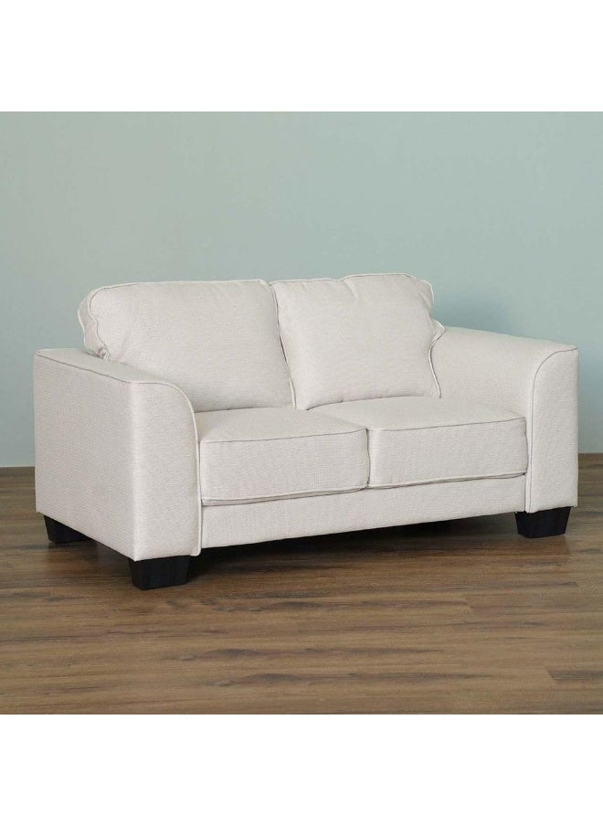Comfynest Comfynest Valdez 2 Seater Fabric Sofa Cream 154X85X80Cm Beige  - Image 3
