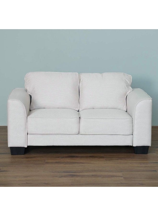 Comfynest Comfynest Valdez 2 Seater Fabric Sofa Cream 154X85X80Cm Beige  - Image 2