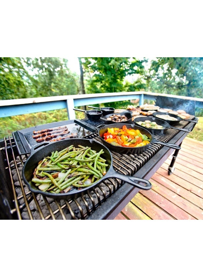 Lodge Cast Iron Skillet Pre-Seasoned Skillet Frying Pan  Black  10.25 Inch  Round  Cast Iron L8Sk3 - Image 4