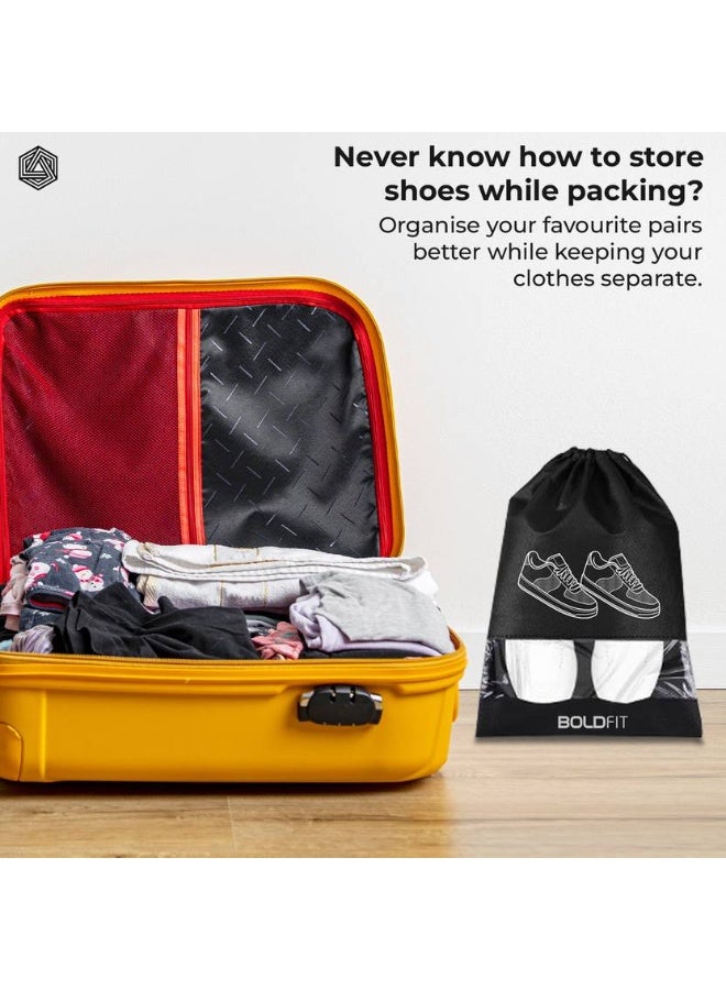 BOLDFIT BOLDFIT Shoe Bag Shoe Pouch Shoe Organizer Set Men Women Travel Shoe Cover Travelling  (Kit Bag)  - Image 2