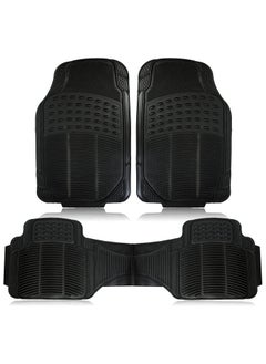 RATSAW 3 PCS Non Slip Heavy Rubber Car Floor Mats Universal Fit for Cars SUV Truck and VAN  - Image 1