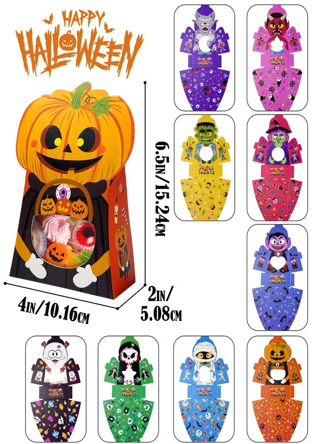 qiqee Halloween Candy Boxes with Window 36packs 4x6.5x2 Inch Bakery Box - Image 5
