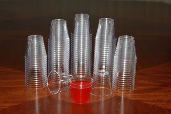 LUDALY 2 Oz Neon Shot Glasses Pack of 30 (Clear) - Image 2