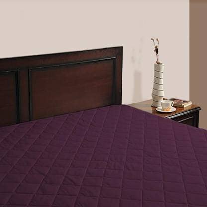 Rajasthan Crafts Premium Hotel Quality Double Bed Size 100% Waterproof Mattress Protector Smooth Fabric Fits Up 8-12 Inch Mattress Breathable Noiseless Cover and Washable (Purple, 72x75 Inch) - Image 2