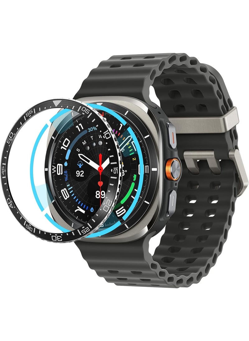 Spigen Bezel Tune for Samsung Galaxy Watch Ultra 47mm Bezel Ring Protector Adhesive Cover (2024) - Black  - Image 1