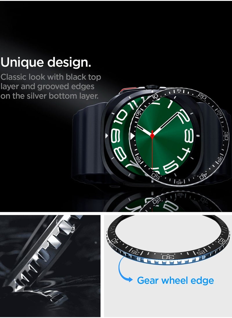 Spigen Bezel Tune for Samsung Galaxy Watch Ultra 47mm Bezel Ring Protector Adhesive Cover (2024) - Black  - Image 3