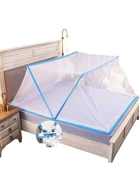 Practical and elegant bed mosquito net - protection from insects and mosquitoes with perfect ventilation and a peaceful sleep SH (brown)