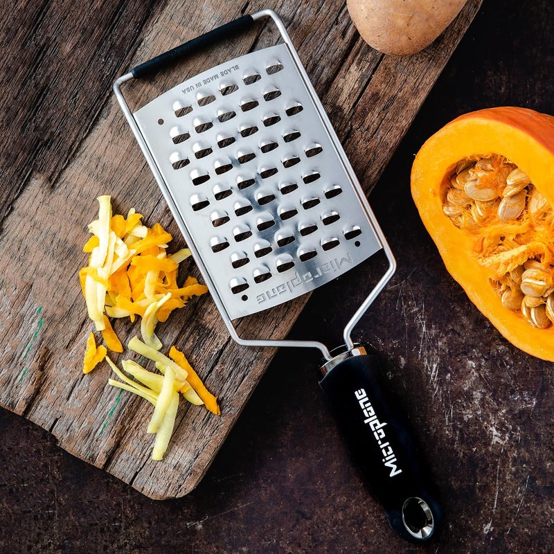 Microplane Gourmet Series Ultra Coarse Grater - Stainless Steel Durable Cheese & Vegetable Grater with Non-Slip Handle for Kitchen, Professional Chef Tools & Equipment - Image 5