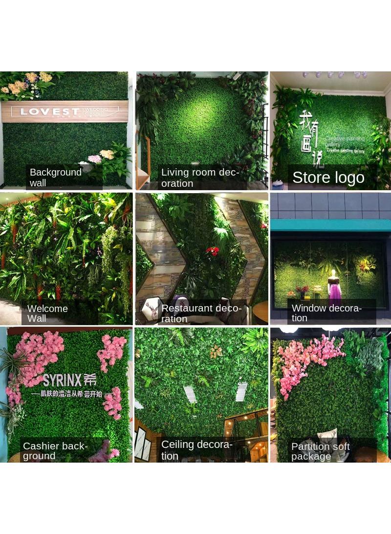 Artificial Plant Lawn DIY Background Wall Home Decor Green 40 x 60cm